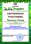 Районный конкурс новогодних игрушек из вторсырья «Экоподарки для заповедной ёлочки-2022»